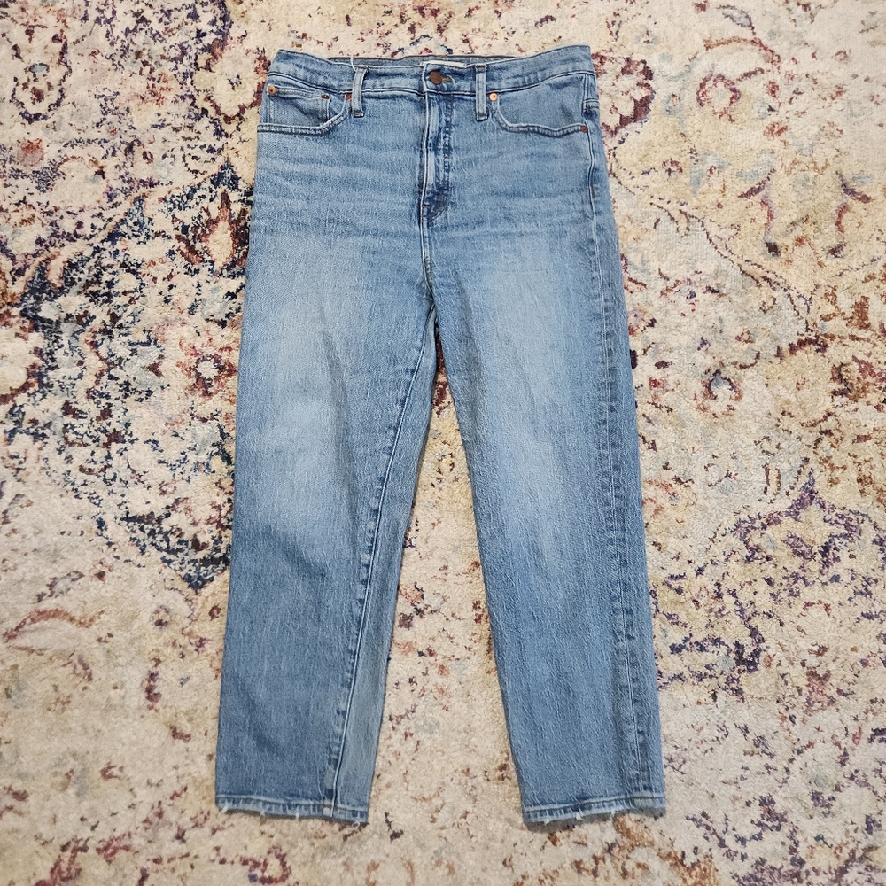 Madewell Women's Classic Straight Jean Bkue Medium Rinse 2019 Size 29
